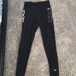 Victoria’s Secret pink black leggings